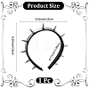 1Pc Imitation Leather Hair Bands OHAR-CL0005-06-2