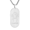 Stainless Ssteel Box Chain Oval with Constellation Pendant Necklaces for Men and Women PW-WG1F1EC-08-1