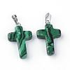 Synthetic Malachite Pendants G-J354-01-2