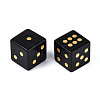 Natural Obsidian Carved Cube Dice T144-07F-2