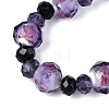 Handmade Silver Foil Glass Beads Strands FOIL-N029-08-3