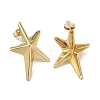 304 Stainless Steel  Stud Earrings for Women EJEW-U004-04G-2