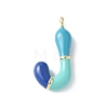 Brass Enamel Pendants KK-E093-03G-J-02-1