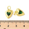 Brass Micro Pave Cubic Zirconia Pendants KK-U067-10G-07-3