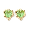 Brass Micro Pave Cubic Zirconia Charms KK-L208-06G-06-2