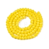 Opaque Solid Color Imitation Jade Glass Beads Strands LS-EGLA-A044-P4mm-D04-3