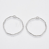 Alloy Open Back Bezel Pendants PALLOY-S121-82A-P-2