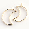 Rack Plating Alloy Open Back Bezel Pendants LS-PALLOY-S047-39E-FF-1