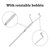 1Pc Stainless Steel & Brass Fly Knot Tying Tool AJEW-FH0003-60-3