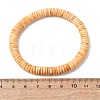 Natural Amber Beaded Stretch Bracelets for Women Men BJEW-D462-02A-3