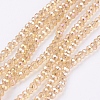 Electroplate Glass Beads Strands EGLA-R048-2mm-35-1