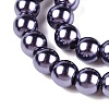 Baking Painted Pearlized Glass Pearl Round Bead Strands HY-Q003-10mm-73-3