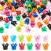 80Pcs Spray Painted Acrylic Beads OACR-TA0001-76-1