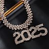 Brass Full Crystal Rhinestone 2025 Pendant Necklaces for Women NJEW-Q005-01G-1