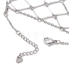 Brass Cable Chains Ring Bracelets for Women BJEW-JB11581-02-4