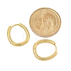 PVD Vacuum Plating 202 Stainless Steel Huggie Oval Hoop Earrings EJEW-H003-07G-06-5