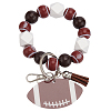 1Pc Wood & Acrylic Keychains HJEW-SP0001-85-1