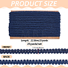 Polyester Braided Lace Trim OCOR-WH0110-14B-2
