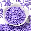 6/0 Opaque Baking Paint Glass Seed Beads SEED-M012-02A-09-2