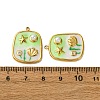 304 Stainless Steel Enamel Pendants X1-STAS-L299-18G-02-3