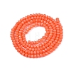 Opaque Solid Color Imitation Jade Glass Beads Strands EGLA-A044-P1mm-D21-2