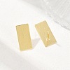 Brass Stud Earrings EJEW-G471-27A-G-3