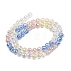 Electroplate Glass Beads Strands EGLA-D300-06-6mm-04-2