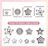 100Pcs 10 Styles Tibetan Style Alloy Beads FIND-BM0001-54-2