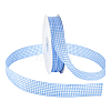 Polyester Tartan Ribbon OCOR-WH0082-574D-03-1