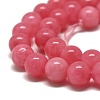 Natural Chalcedony Beads Strands G-S333-8mm-007-3