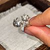 Alloy Cuff Open Rings for Women WGDF1DA-01-3