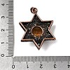 Natural Tiger Eye Pendants G-A297-06R-21-3