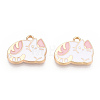 Alloy Enamel Pendants ENAM-T009-45D-RS-2