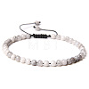 4mm Natural Crazy Agate Beaded Braided Bracelets SY1950-13-1