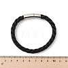 Braided Microfiber Leather Cord Bracelets for Men BJEW-Z081-13P-02-5