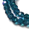Electroplate Transparent Glass Beads Strands EGLA-A035-T6mm-L12-3