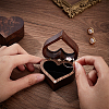 Heart Wood Ring Storage Boxes CON-WH0087-50-3
