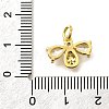 Bees Brass Micro Pave Cubic Zirconia Charms KK-S508-47G-3