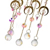 Natural Rose Quartz Chips Hanging Suncatcher GG-CBAB970-01B-3