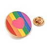 Rainbow Golden Enamel Pins JEWB-K008-03C-G-3