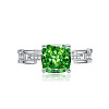Brass with Cubic Zirconia Cuff Open Rings FS-WGDB07C-08-1