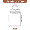 Erasable PVC Hanging Price Tags with Rope CDIS-WH0021-069D-02-2