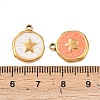 304 Stainless Steel Enamel Pendants STAS-P425-01G-16-3