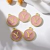 Golden Plated Alloy Enamel Charms ENAM-S118-07Y-5