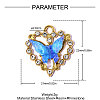 304 Stainless Steel Rhinestone Pendants STAS-OY015-36G-01-2
