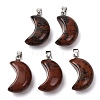 Natural Mahogany Obsidian Pendants G-F820-02L-11-1