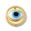 Handmade Lampwork Evil Eye Pendants ZIRC-L102-15G-03-2