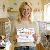 Paper Animal Adoption Card AJEW-WH0485-14-4