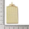 Brass Micro Pave Cubic Zirconia Pendant with Enamel KK-H458-02G-F01-3