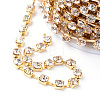 Brass Rhinestone Strass Chains CHC-T002-SS8-01C-2